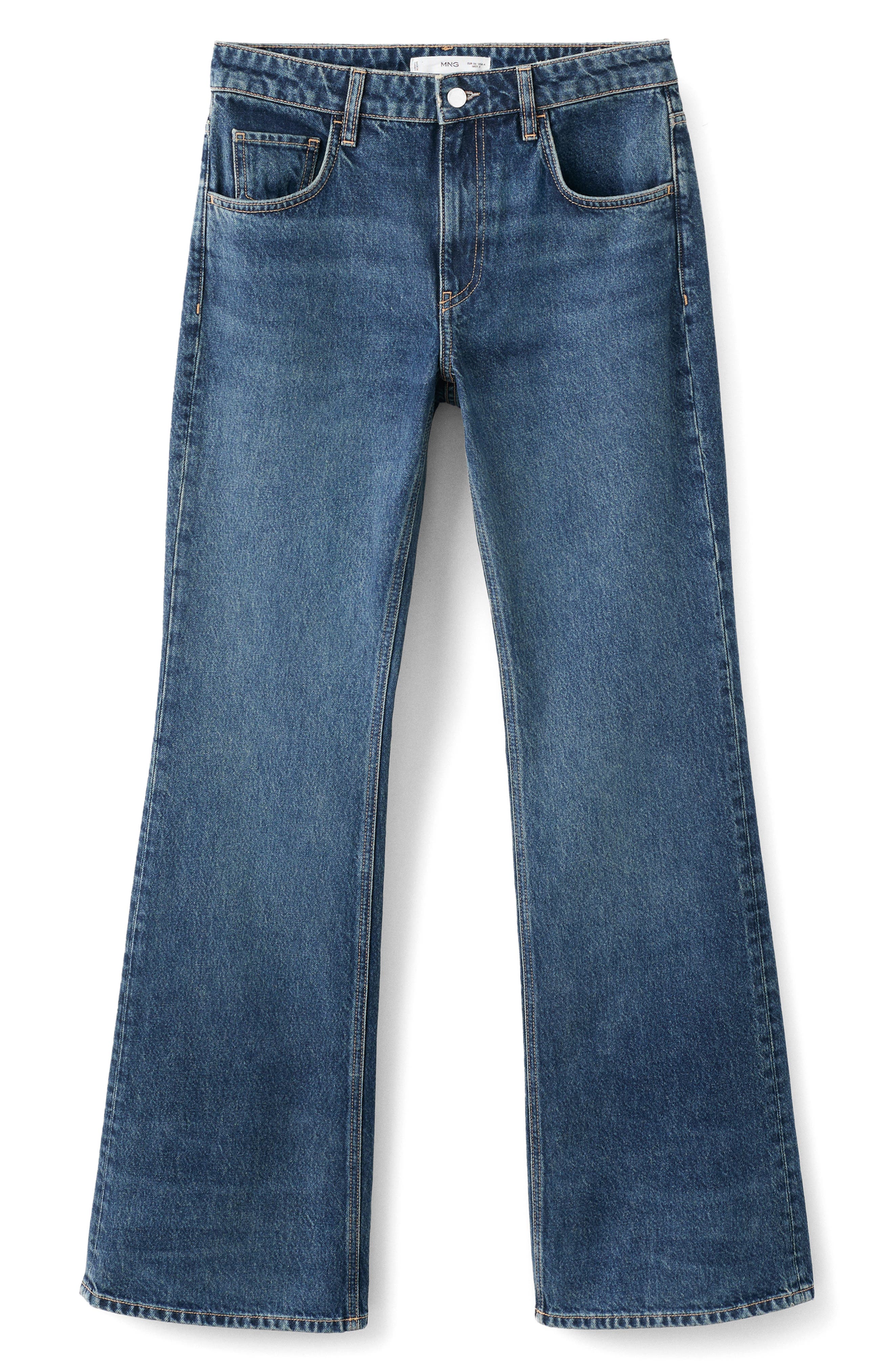 MANGO Low Rise Flare Jeans | Nordstromrack