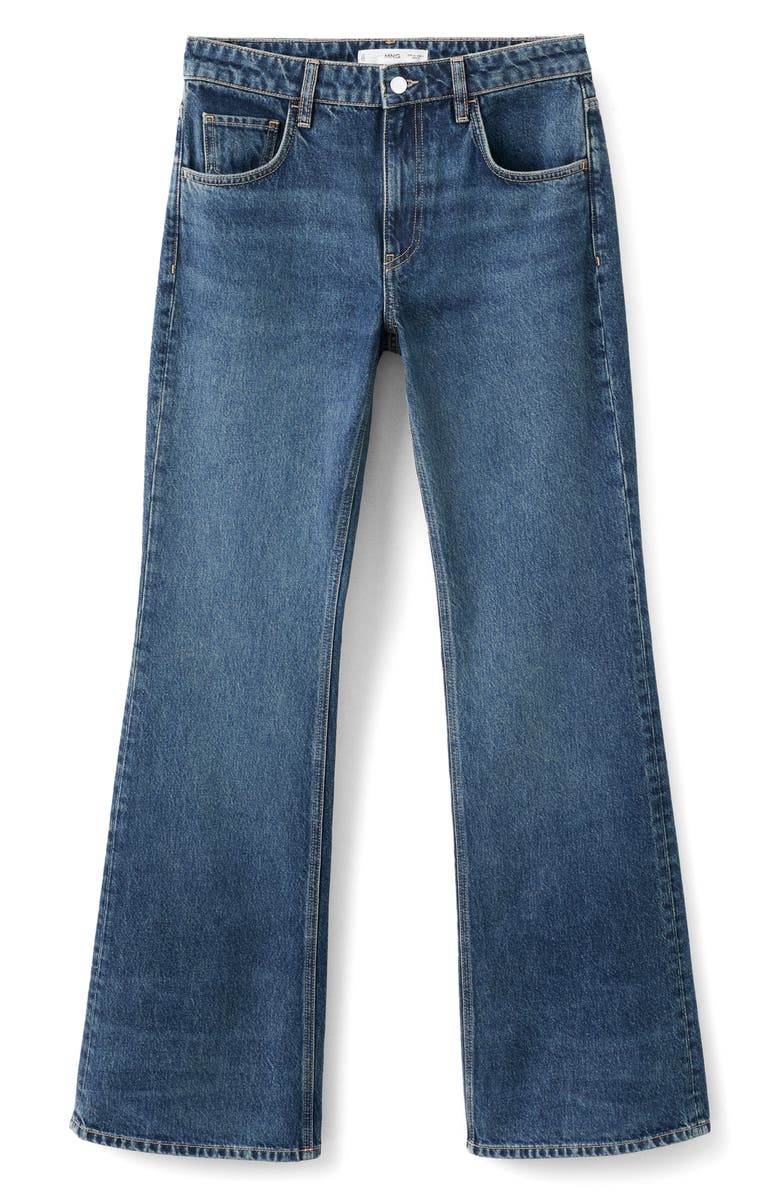 MANGO Low Rise Flare Jeans, Alternate, color, 