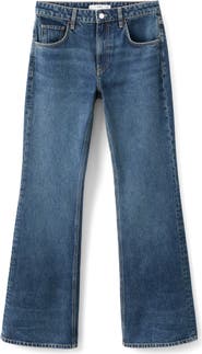 MANGO Low Rise Flare Jeans