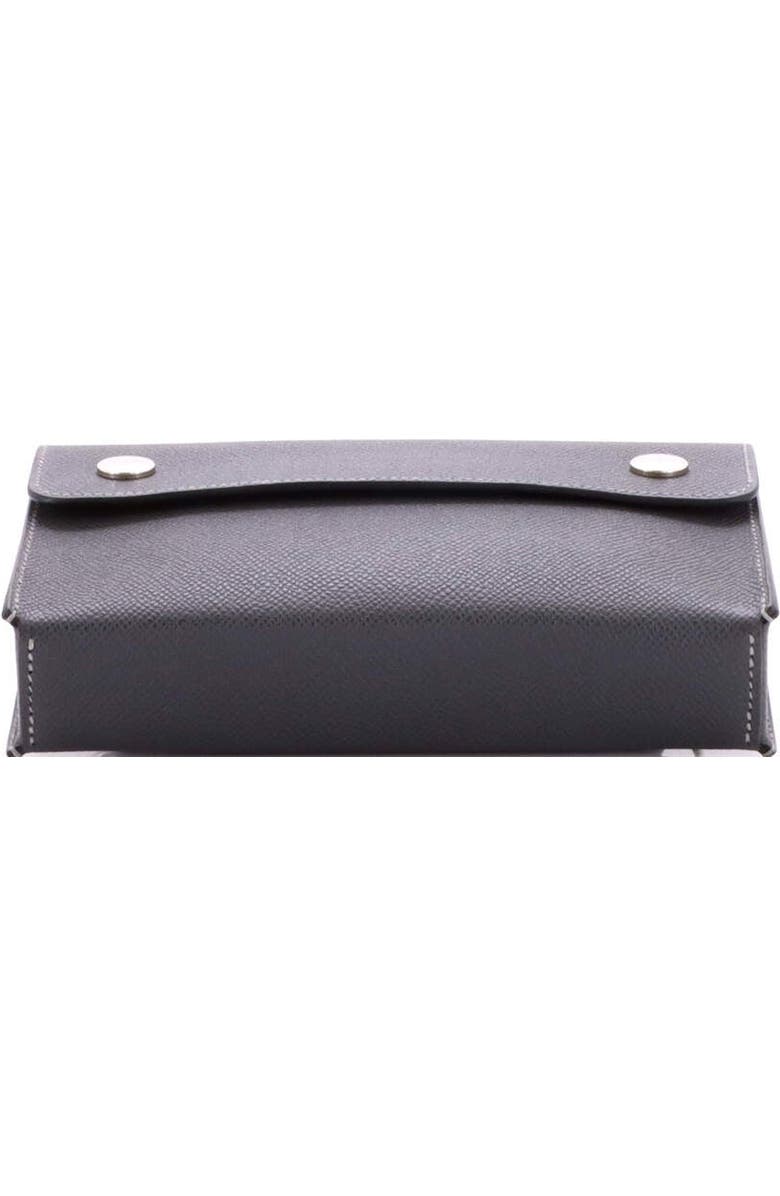 Pre-Owned Hermes Double Snap Pochette Crossbody Epsom, Alternate, color, Gris Misty