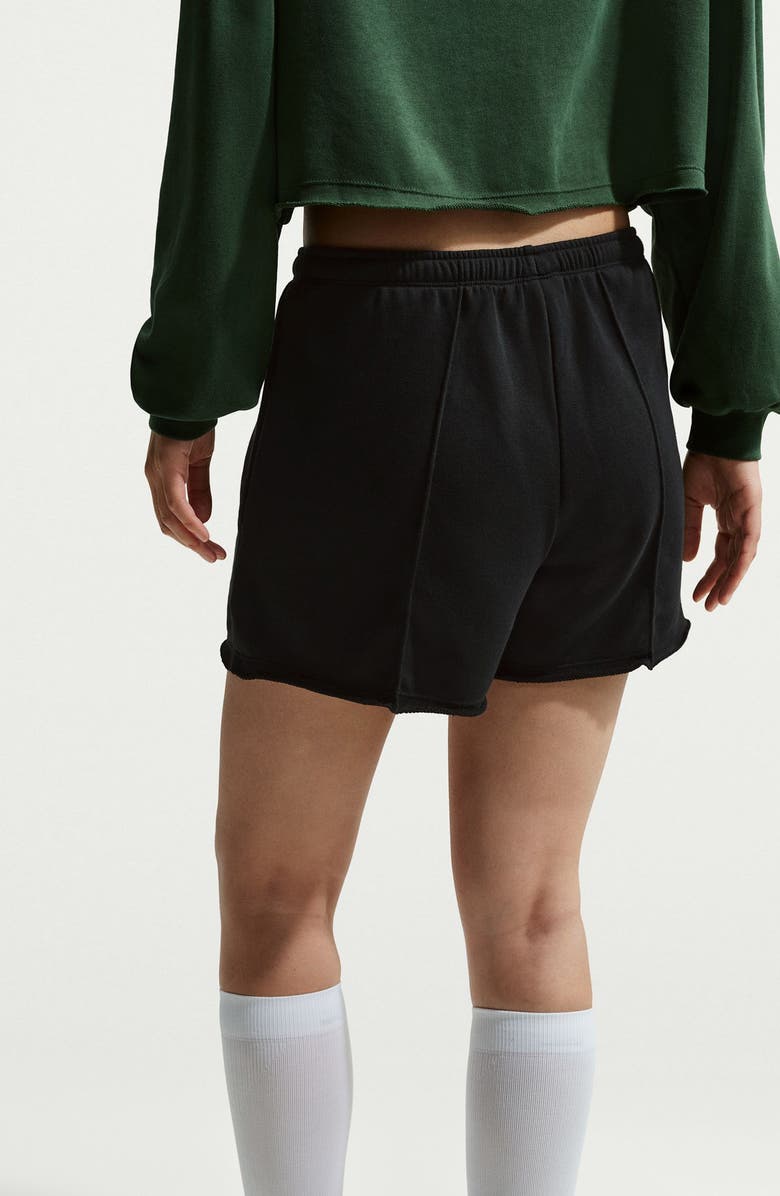 Nike Offline Chill Cotton Blend French Terry Shorts, Alternate, color, Black/ Black/ Sail