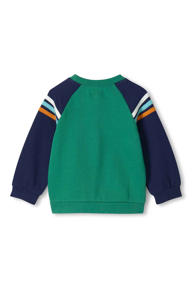 Polar Bear Graphic Sweatshirt, Alternate, color, BOTTLE GREEN