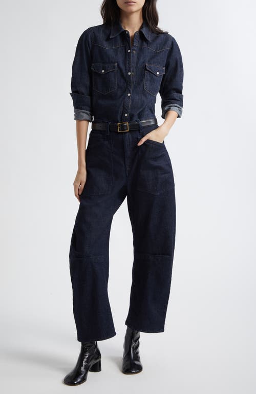 Nili Lotan Shon Cotton-blend Corduroy Tapered Pants In Blue