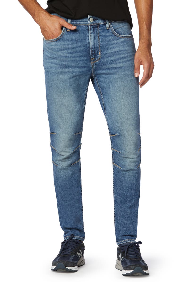 Hudson Jeans Zack Moto Skinny Fit Jeans, Main, color,