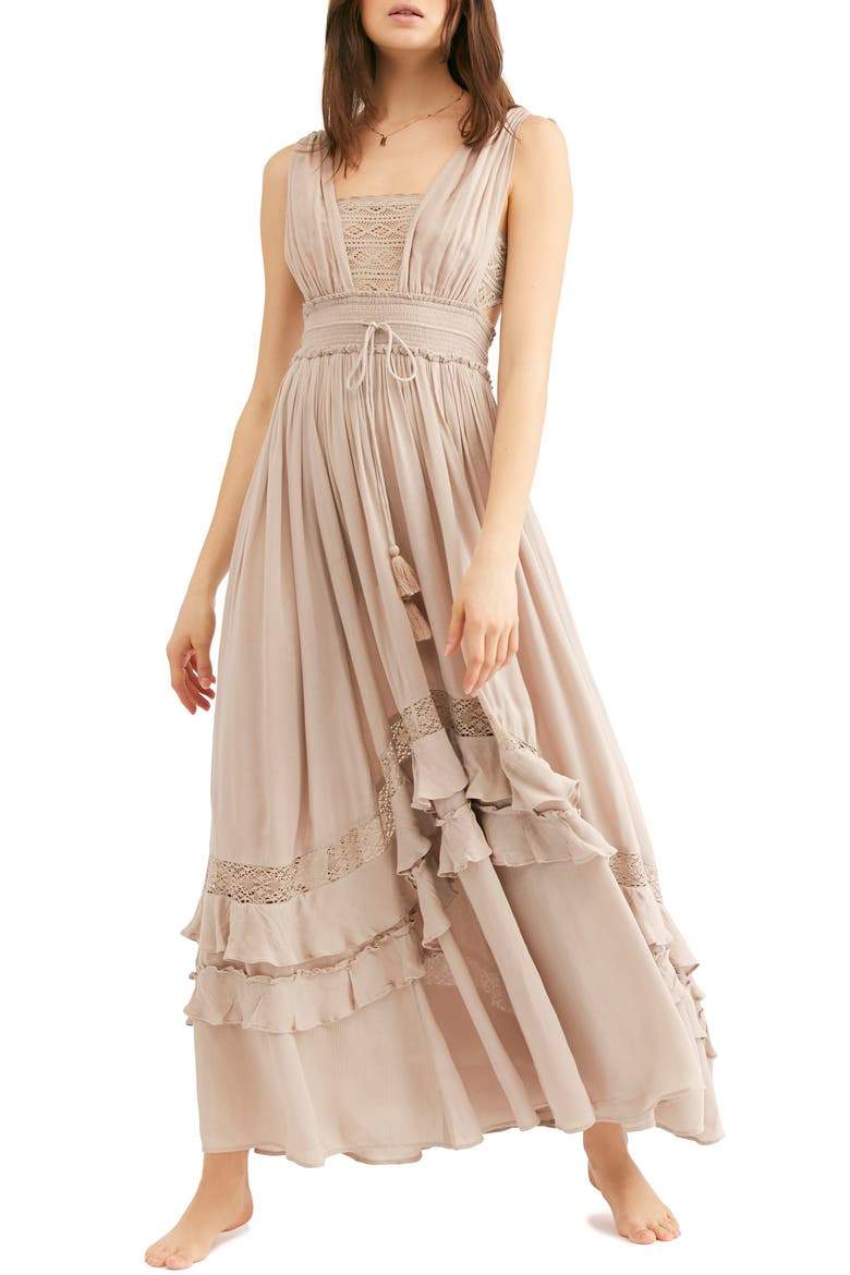 Endless Summer by Free People Santa Maria Maxi Dress, Main, color, NEUTRAL