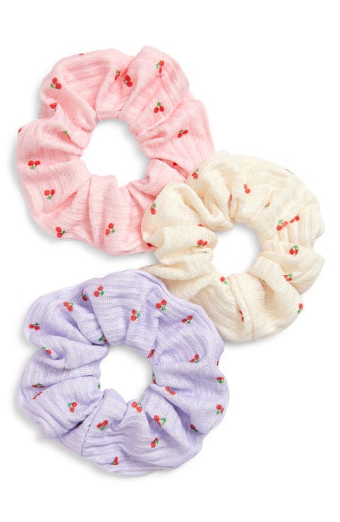 Kids' Set of 3 Cherry Scrunchies (Big Kid)
