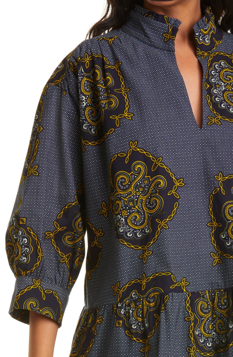 The Oula Company Curator Mix Print Cotton Tunic, Alternate, color, 