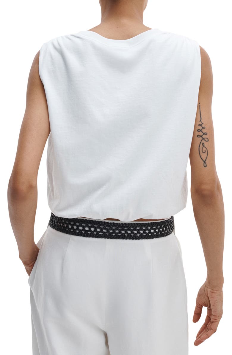 rag & bone Mica Crop Bubble Top, Alternate, color, White