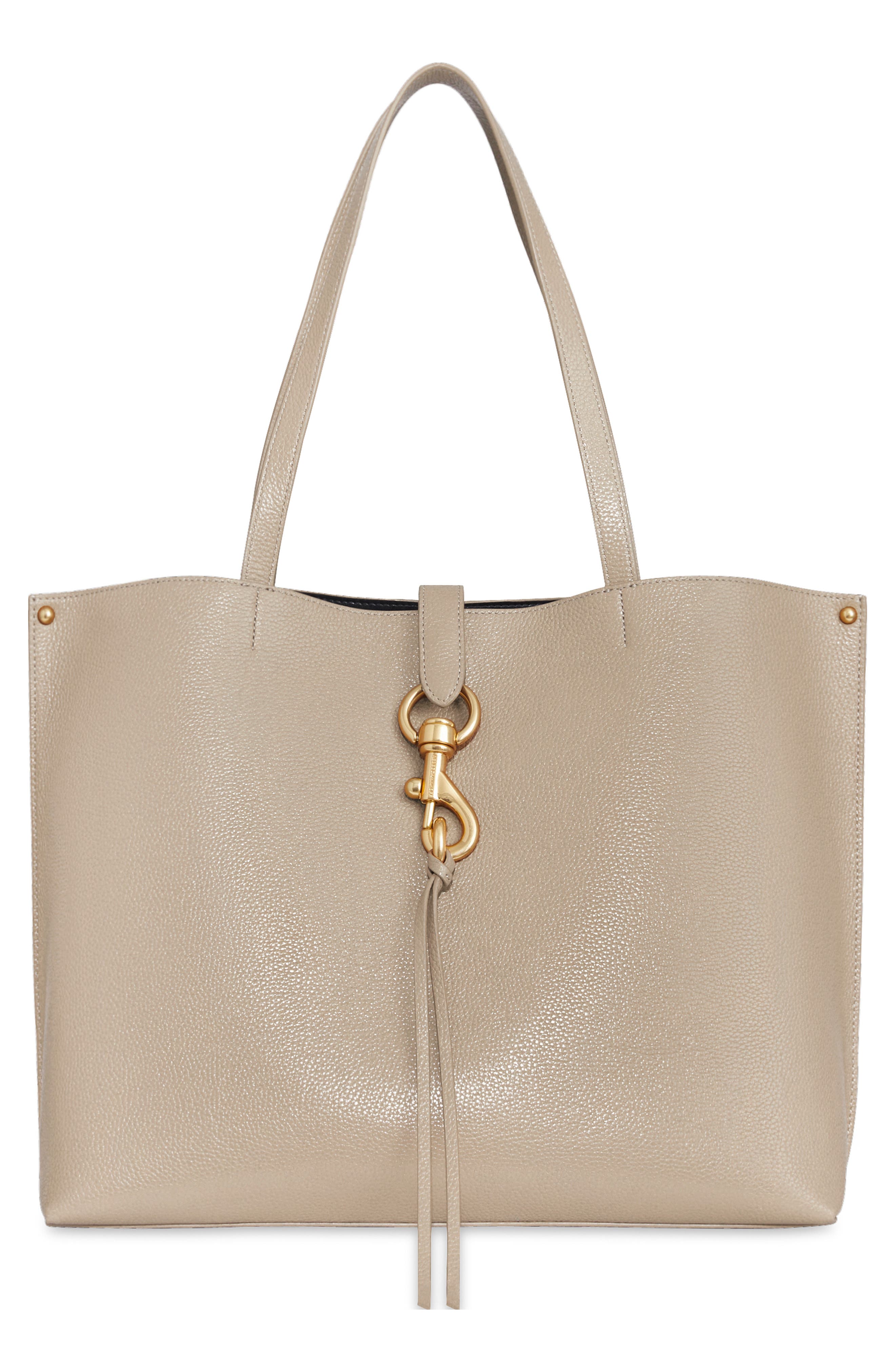 Rebecca Minkoff Megan Leather Tote, Main, color, Stone