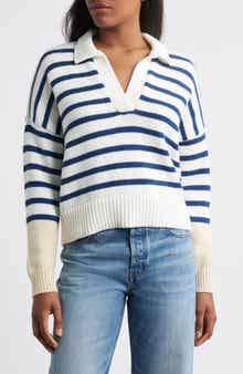 Madewell Dedham Stripe Polo Sweater