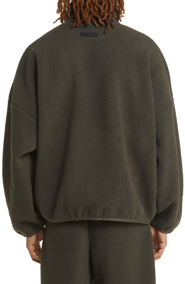Fear of God Essentials Half Zip Polar Fleece Pullover, Alternate, color, 