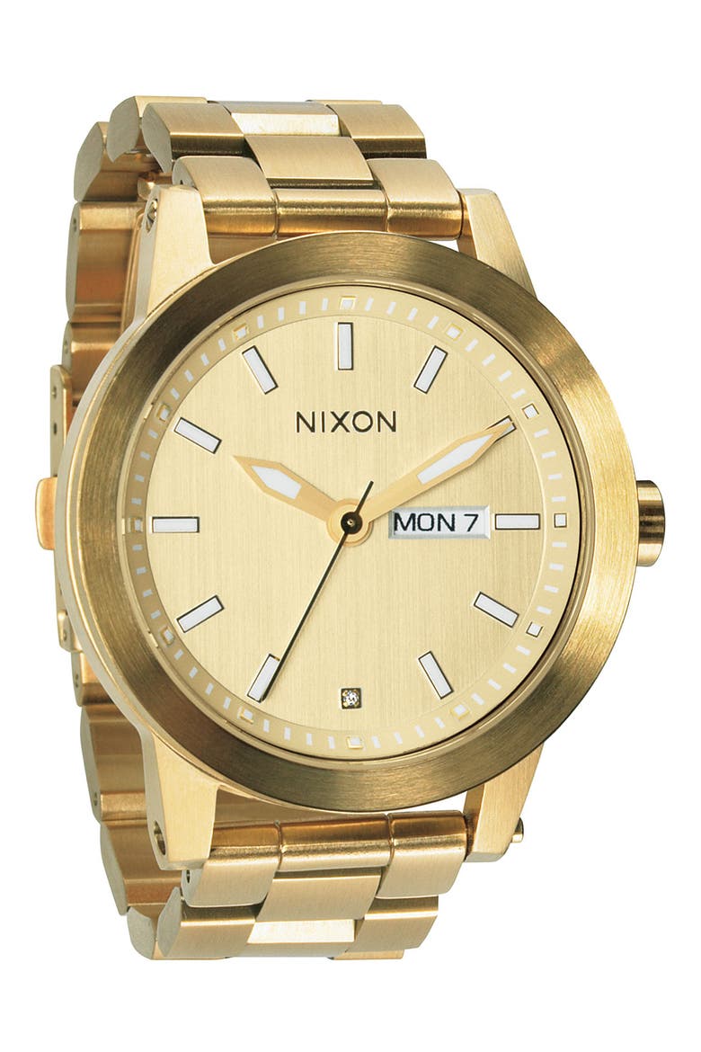 'The Spur' Bracelet Watch, 42mm, Main, color, GOLD