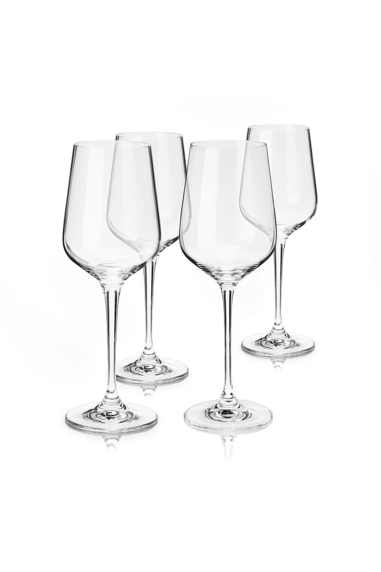 Reserve Inez Crystal Chardonnay Glasses Set of 4, Main, color, Clear