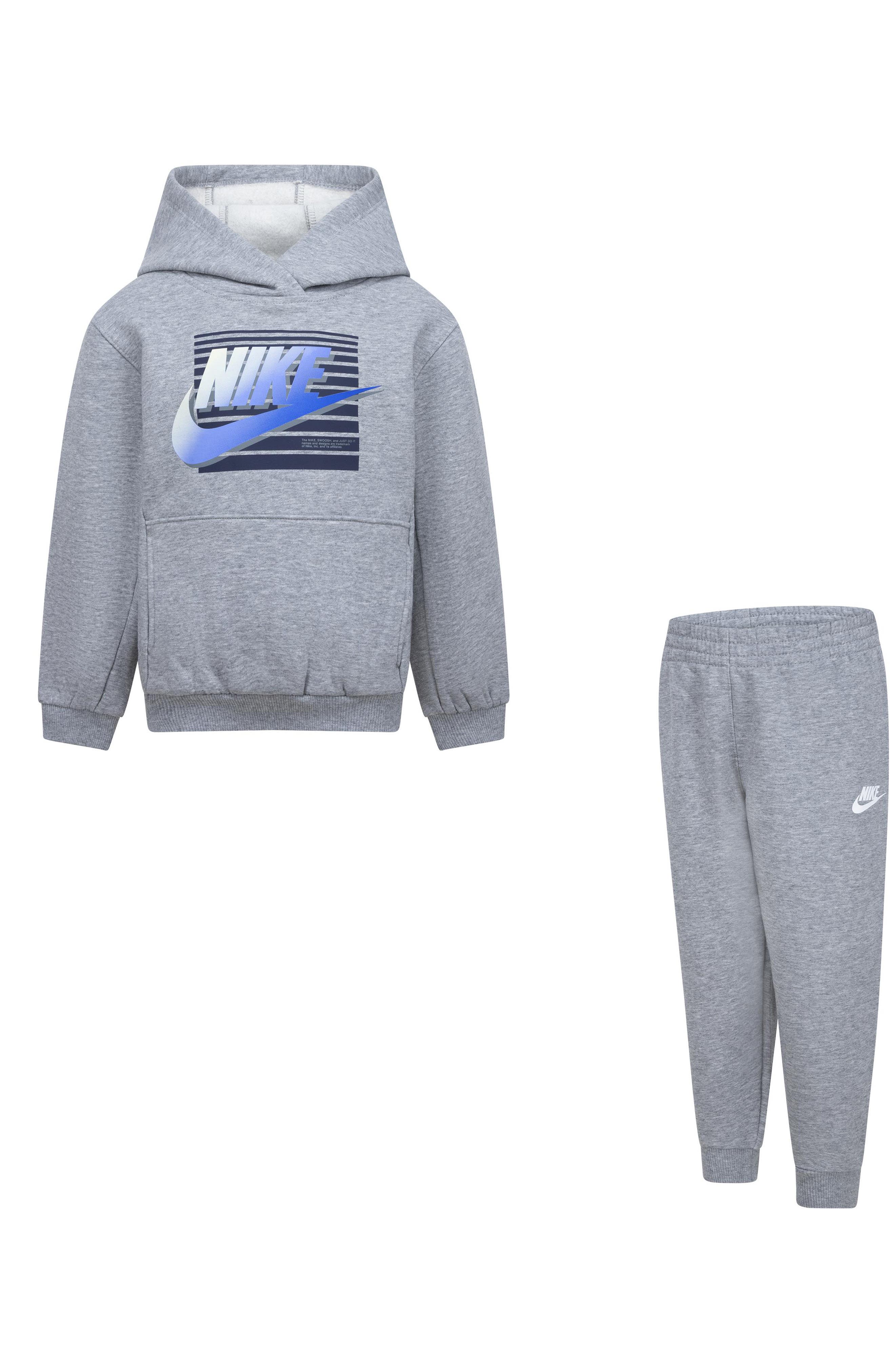 Nike Kids' Gradient Futura Logo Pullover Hoodie & Joggers Set