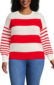 Lands' End Drifter Jersey Crewneck Sweater