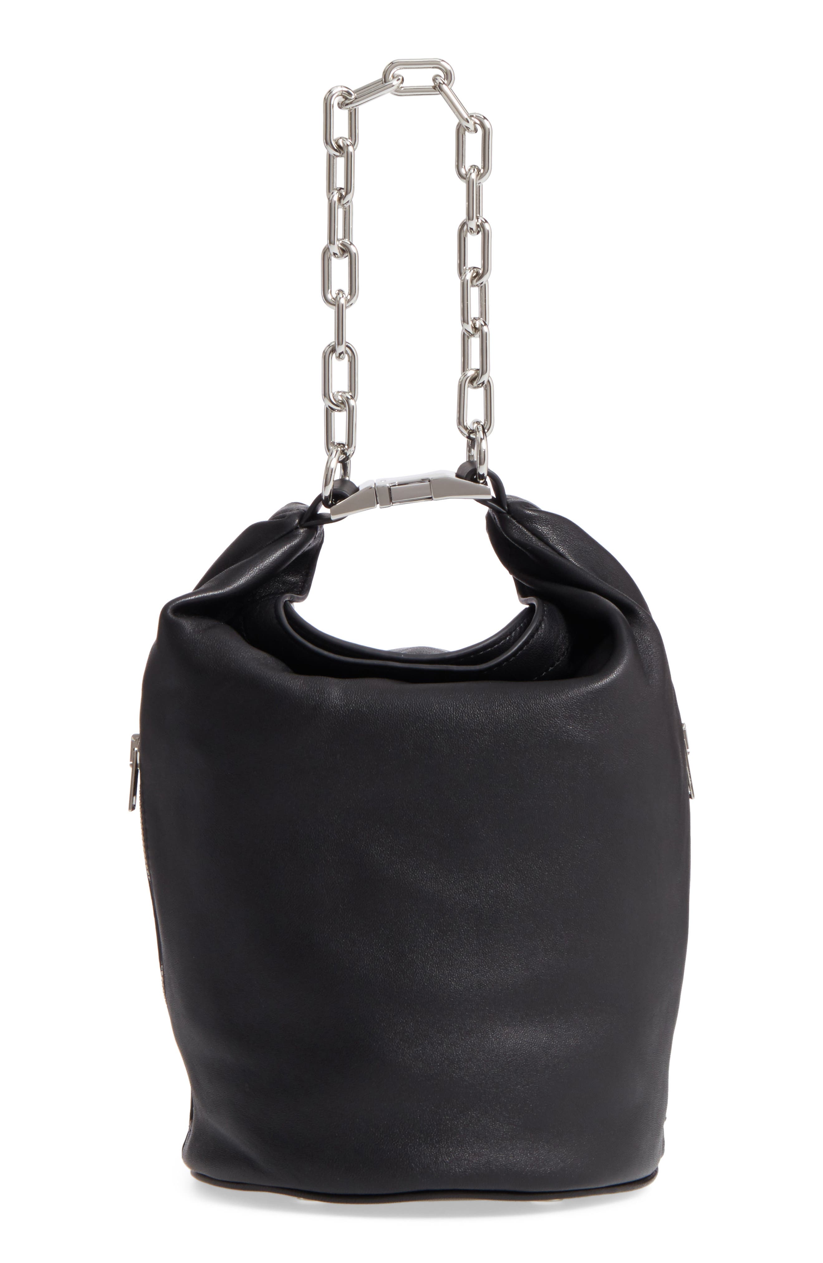 Alexander Wang Attica Leather Bucket Bag, Main, color, 