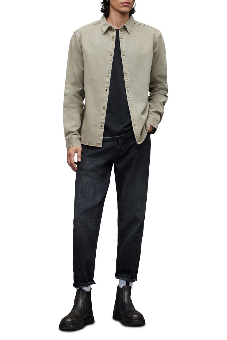 Staveley Snap-Up Denim Shirt, Alternate, color, MUTED GREY