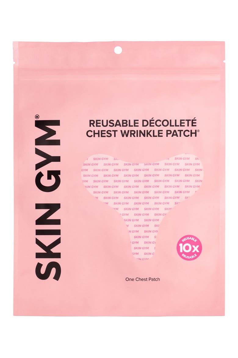 Reusable Décolletage Chest Wrinkle Patch, Main, color, PINK