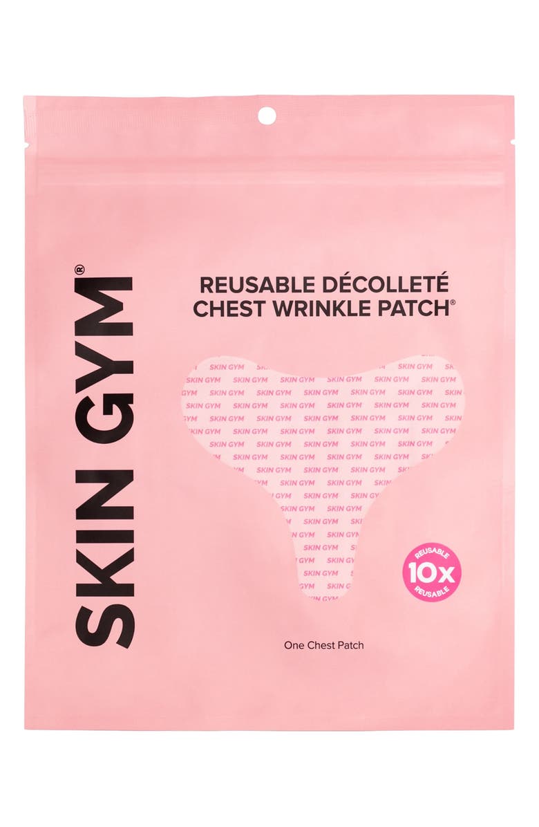 Skin Gym Reusable Décolletage Chest Wrinkle Patch, Main, color, Pink