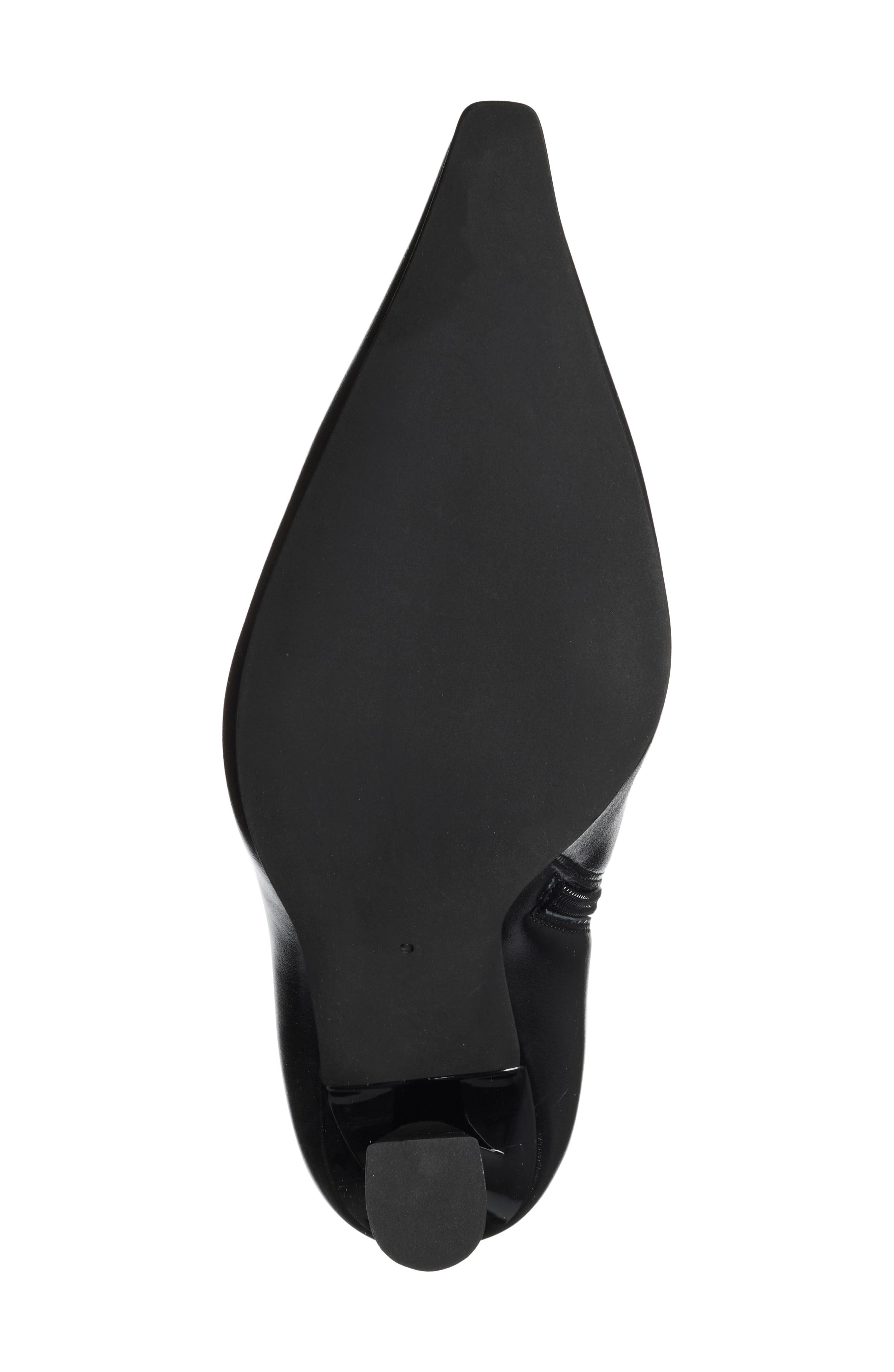 Blaza Pointed Toe Ankle Bootie, Alternate, color, BLACK CRINKLE