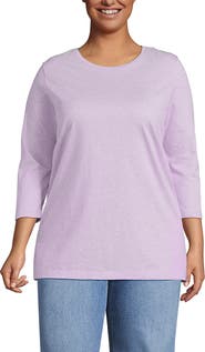 Lands' End 3/4 Sleeve Cotton Supima Tunic