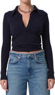 Citizens of Humanity Long Sleeve Rib Polo
