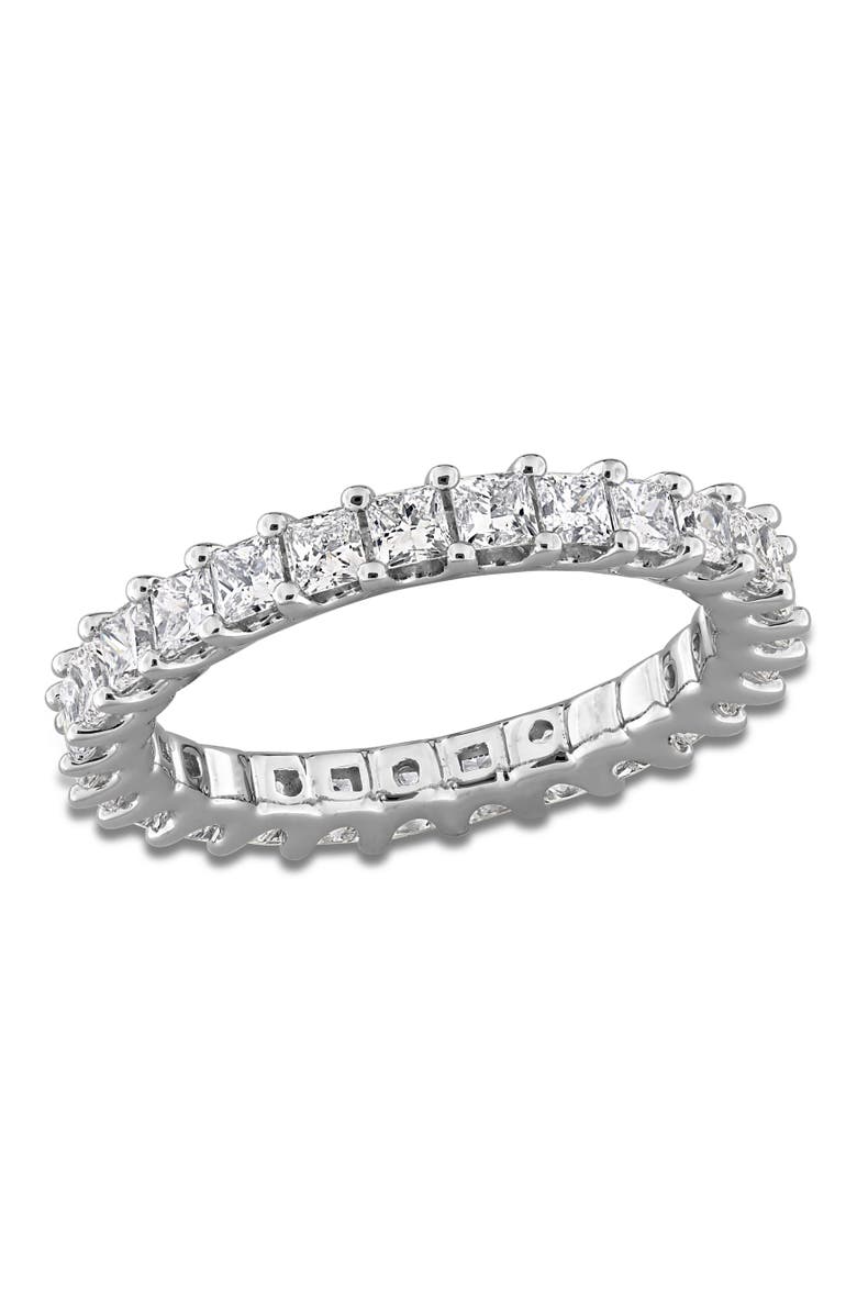 Julianna B. 2 CTW Lab-Grown Diamond Princess Eternity Ring, Main, color, White Gold