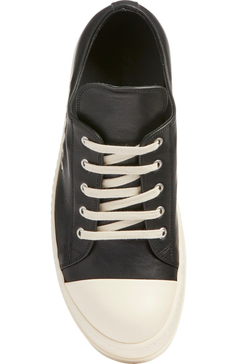 Rick Owens Low Top Sneaker, Alternate, color, Black/ Milk/ Milk