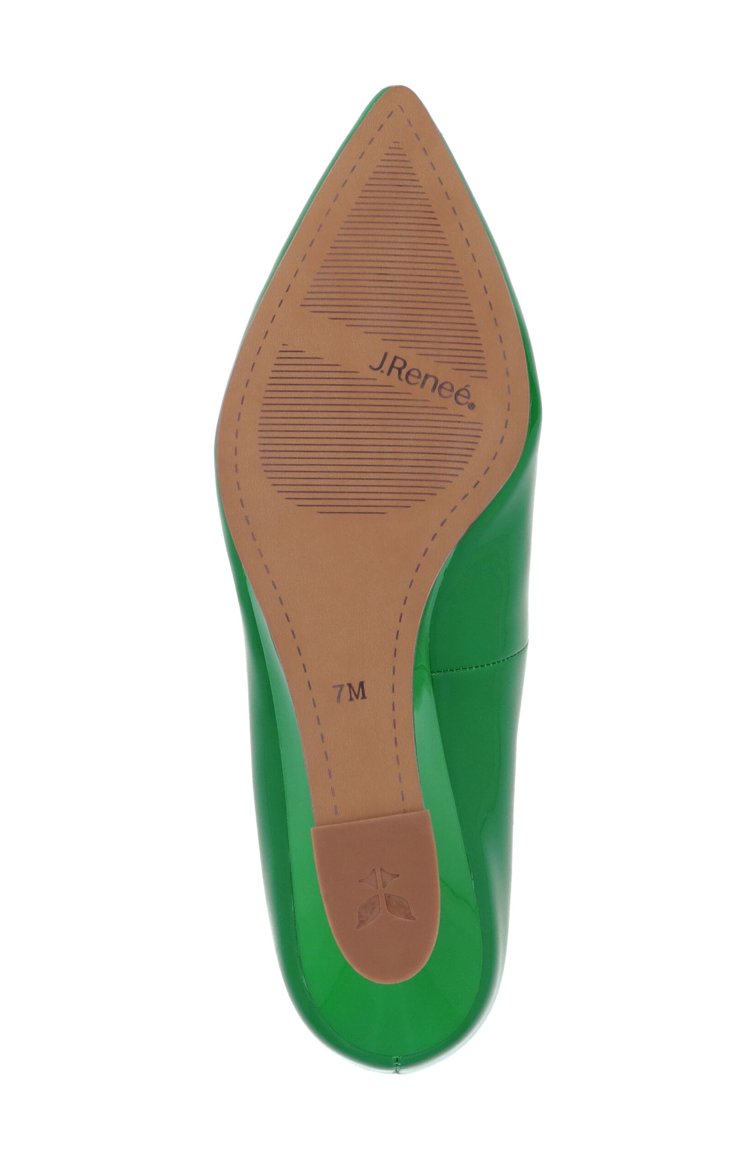 J. Reneé Anisha Pointed Toe Pump, Alternate, color, Green