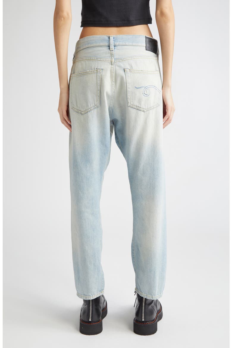 Crossover Straight Leg Jeans, Alternate, color, TONI BLUE