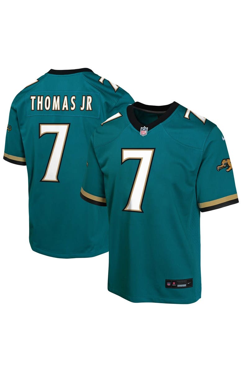 Nike Youth Nike Brian Thomas Jr. Teal Jacksonville Jaguars Alternate 2 Prowler Throwback Game Jersey, Alternate, color, Teal
