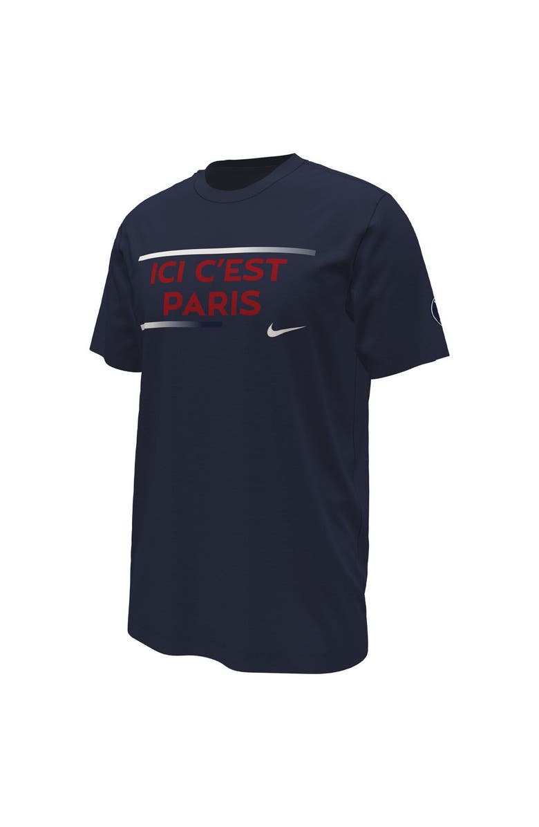 Nike Men's Nike Navy Paris Saint-Germain Verbiage T-Shirt, Alternate, color, Navy