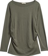 Madewell Ruched Long Sleeve Top