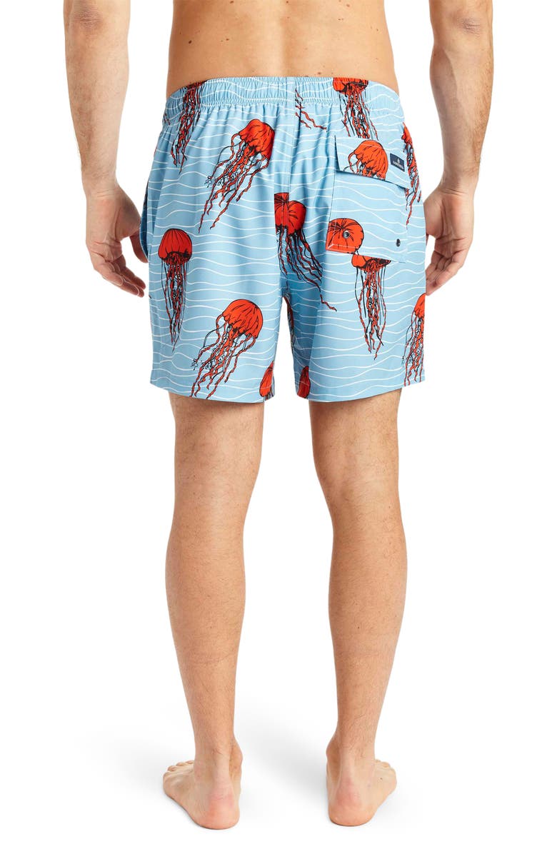 Rainforest So Jelly Swim Shorts, Alternate, color, Sky Blue