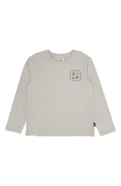 Explore Outdoors Long Sleeve Cotton Graphic T-Shirt
