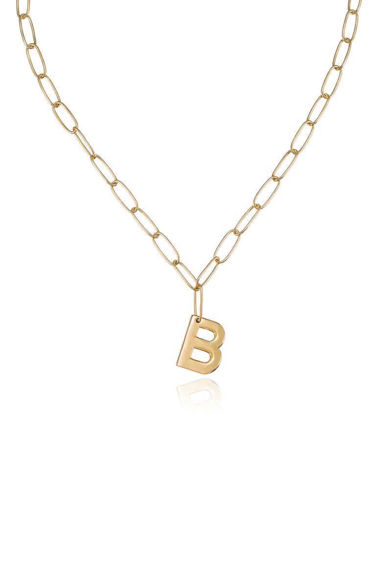 Ettika Initial Pendant Necklace, Alternate, color, Gold - B