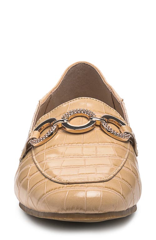 London Rag Wibelle Croc Embossed Loafer In Neutral