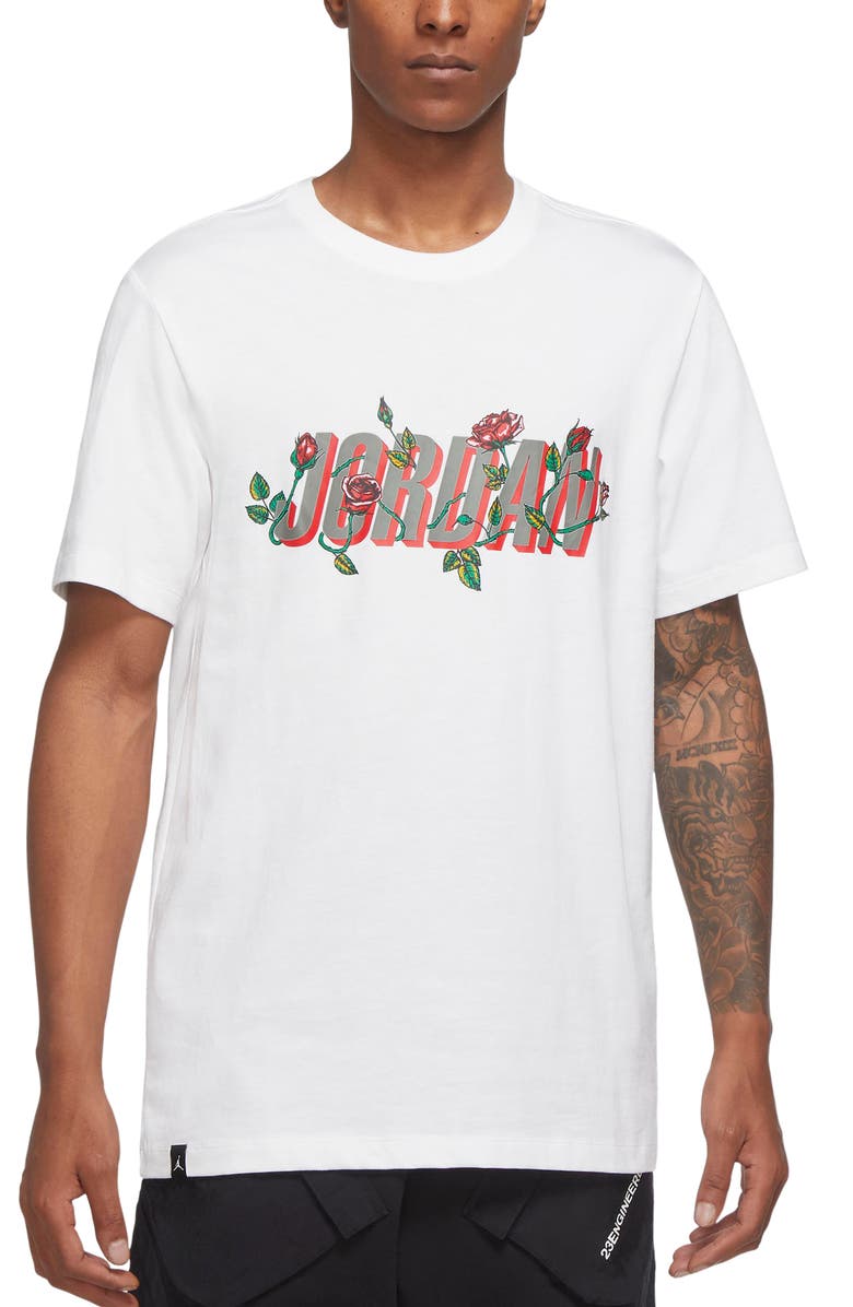 Nike Jordan Wordmark Cotton Graphic Tee, Main, color,