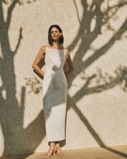 Lost Pattern NYC "Floral Reverie" Boatneck Maxi Dres