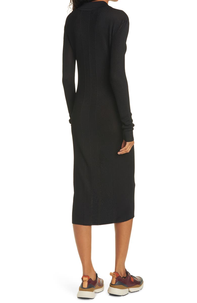 rag & bone Pacey Long Sleeve Midi Dress, Alternate, color,