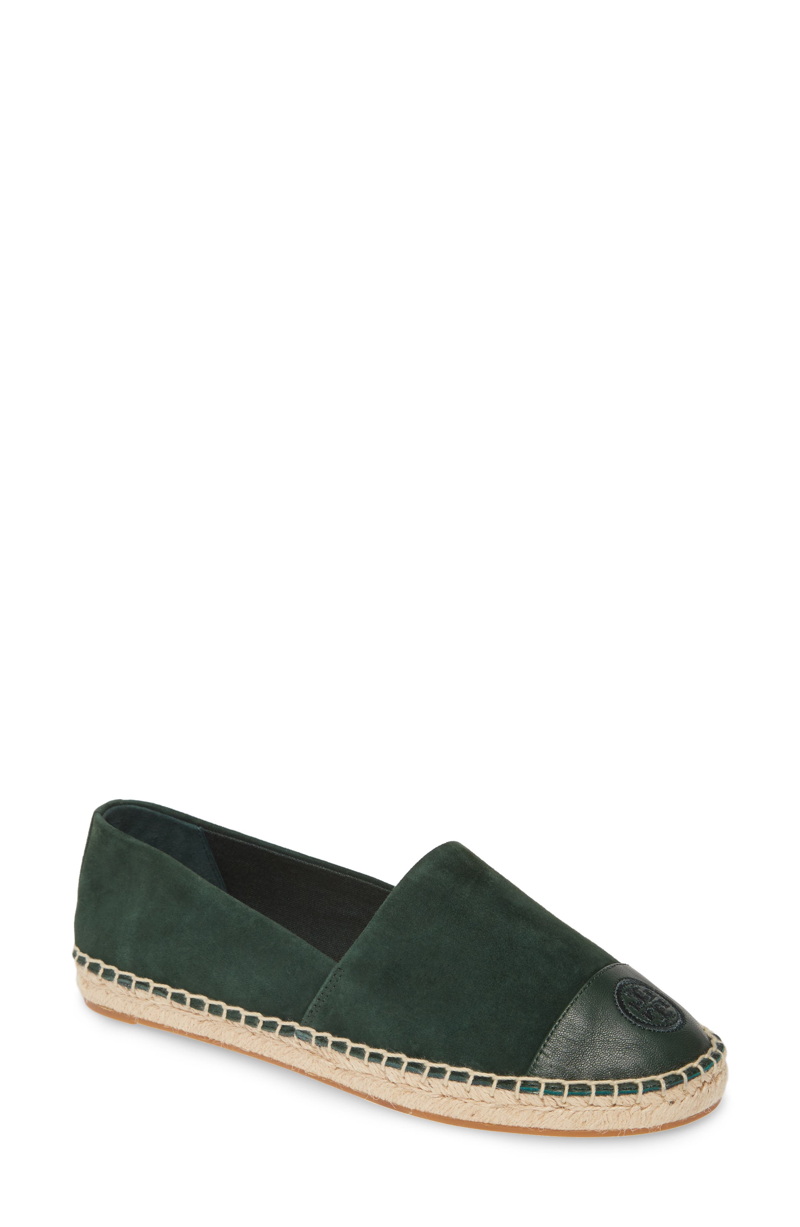 Colorblock Espadrille Flat, Main, color, PINE TREE/ PINE TREE