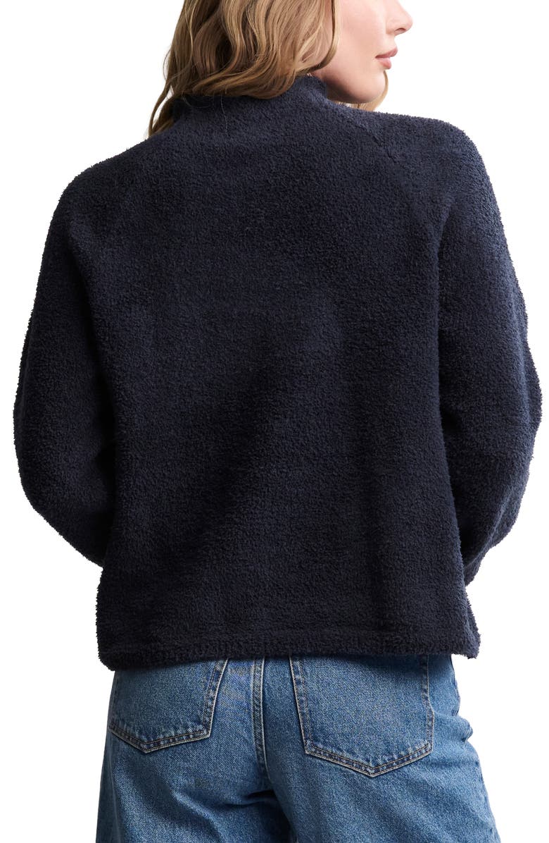 Barefoot Dreams<sup>®</sup> CozyChic<sup>®</sup> Mock Neck Sweater, Alternate, color, Indigo