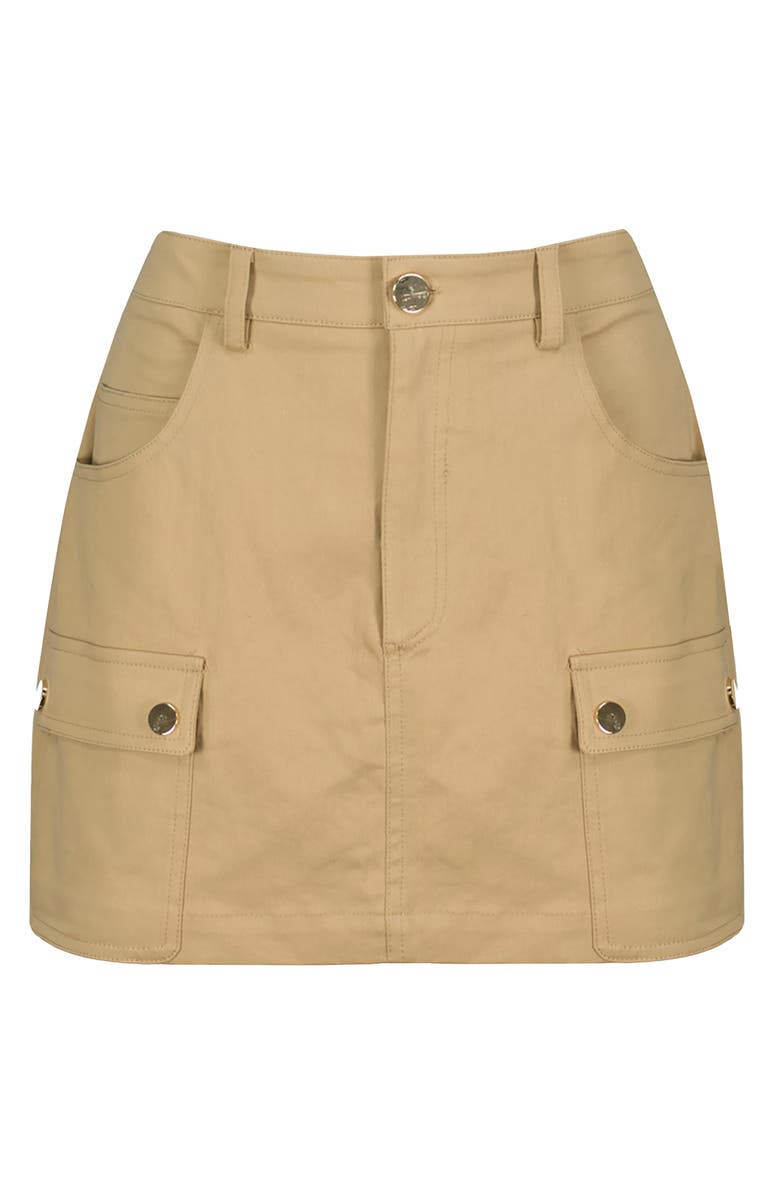 Bishop + Young Jessie Cargo Mini Skirt, Alternate, color, Natural