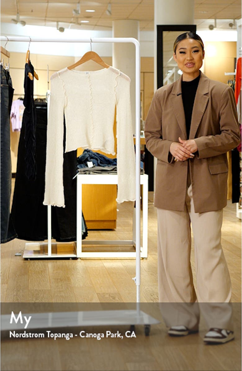 Sheer Boatneck Sweater, sales video thumbnail