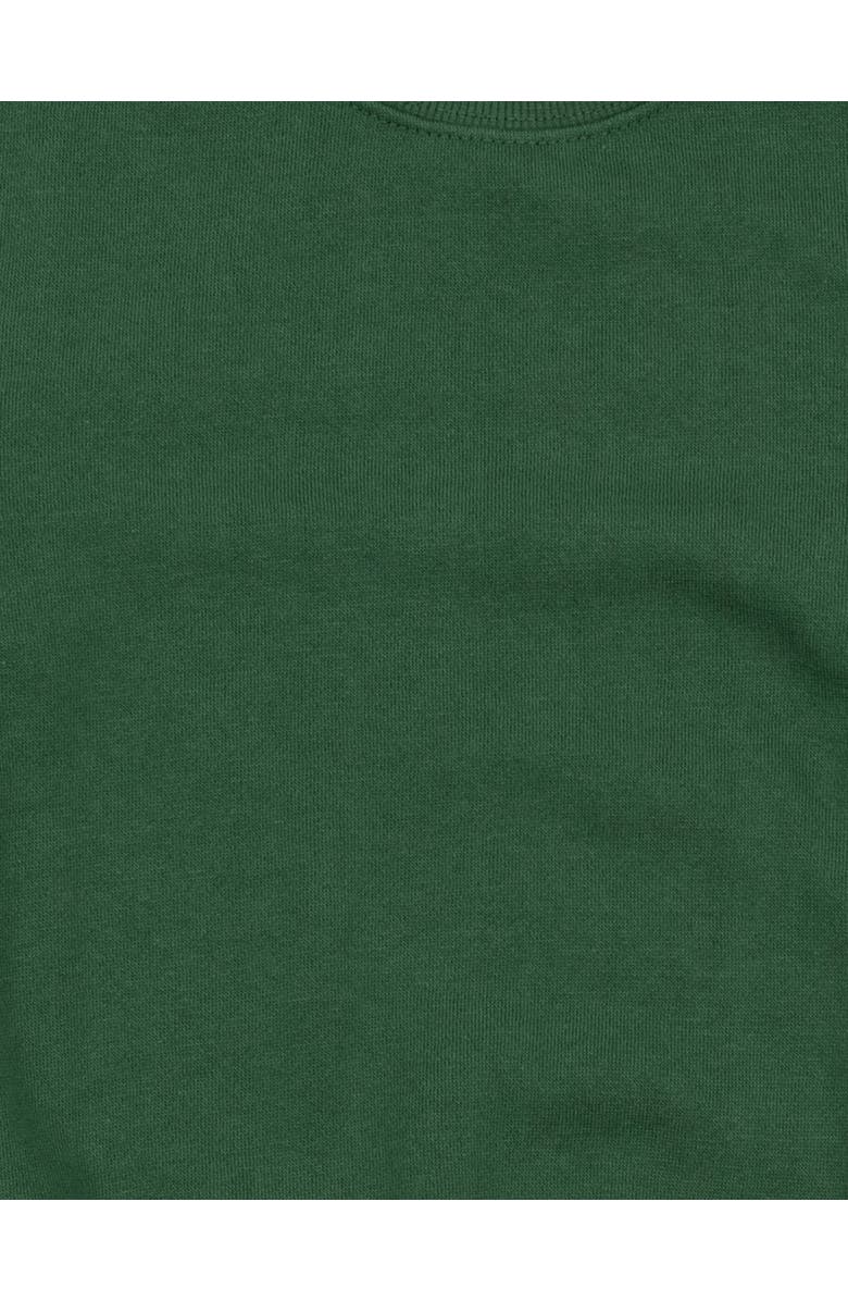 Leveret Kids Pullover Sweatshirt, Long Sleeve, Solid Colors, Alternate, color, Uniform Green