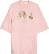 Palm Angels Women's Headless Bear Oversize Cotton Graphic Tee