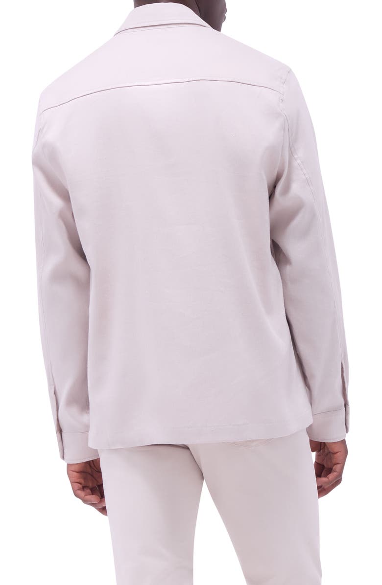 Bugatchi Linen & Cotton Stretch Shirt Jacket, Alternate, color, 