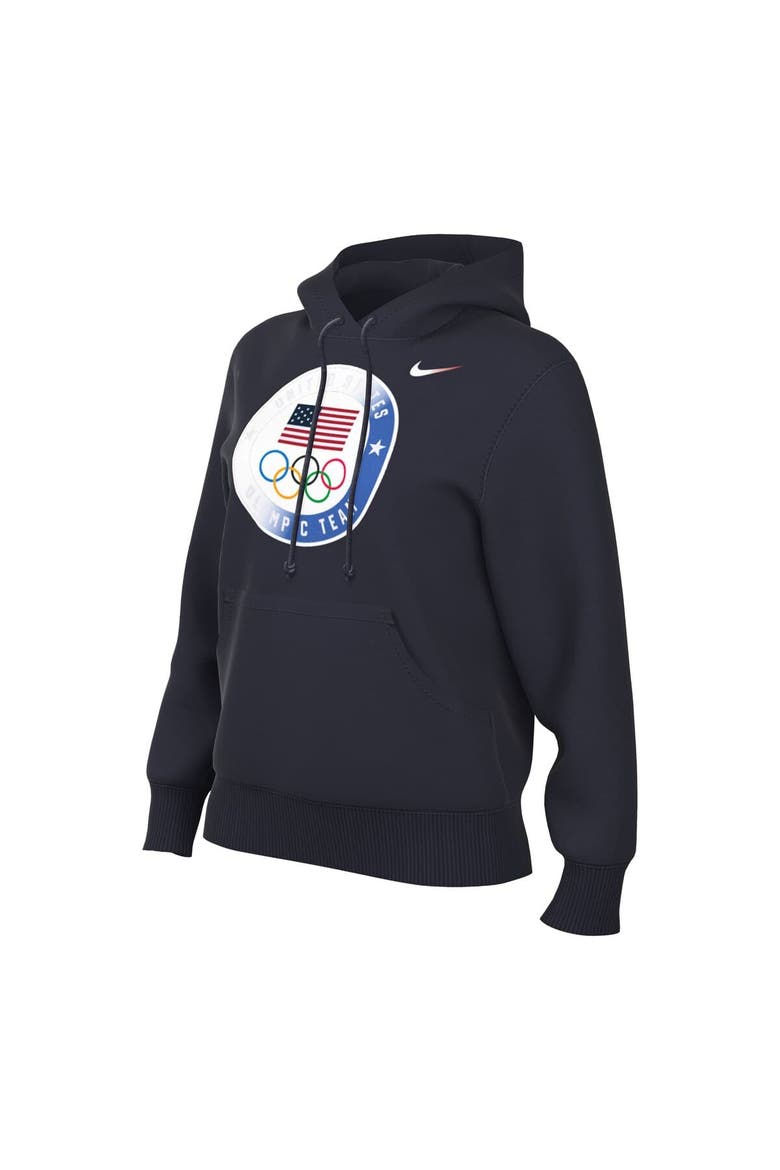 Women's Nike ACG  Navy Team USA Phoenix Fleece Hoodie, Alternate, color, Navy