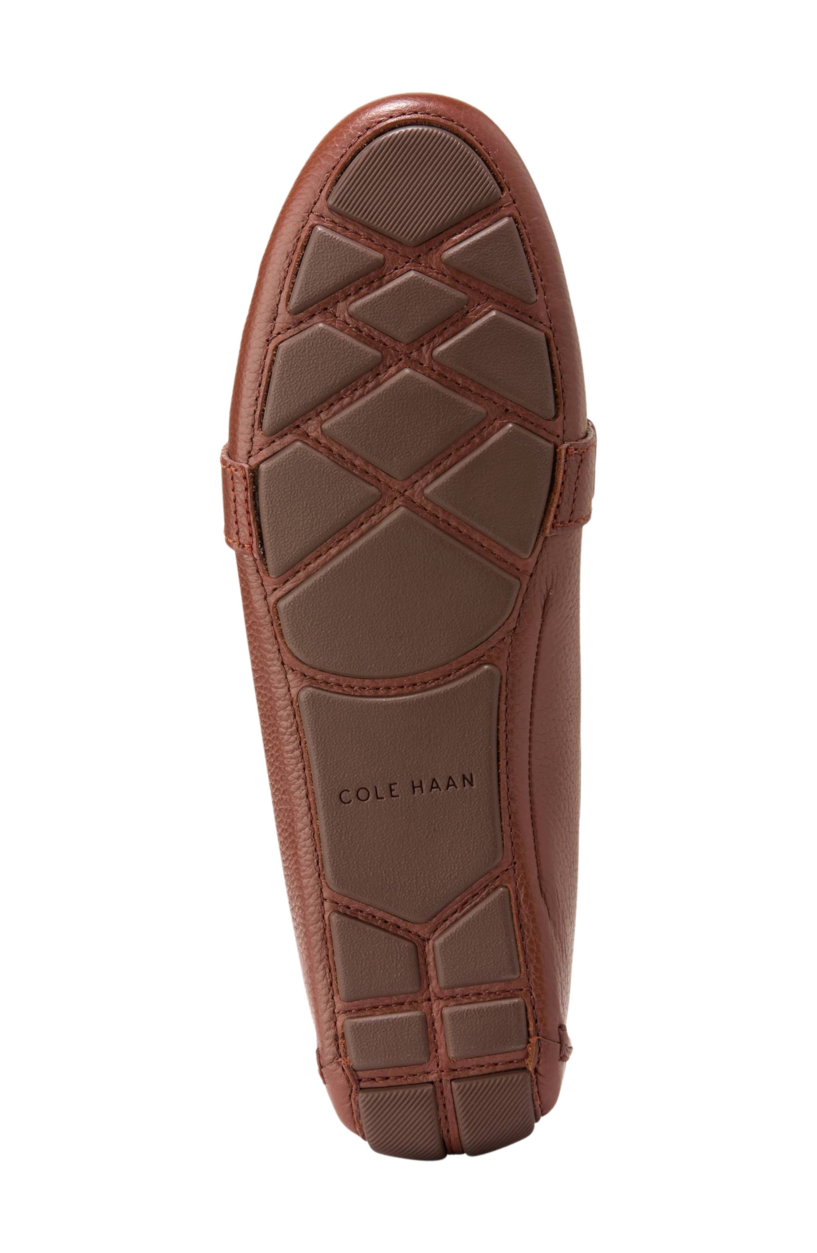 Emmie Bow Driver Loafer, Alternate, color, DARK CUOIO LEATHER