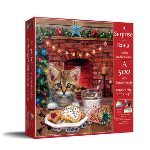 A Surprise for Santa 500 piece Jigsaw Puzzle for Adults